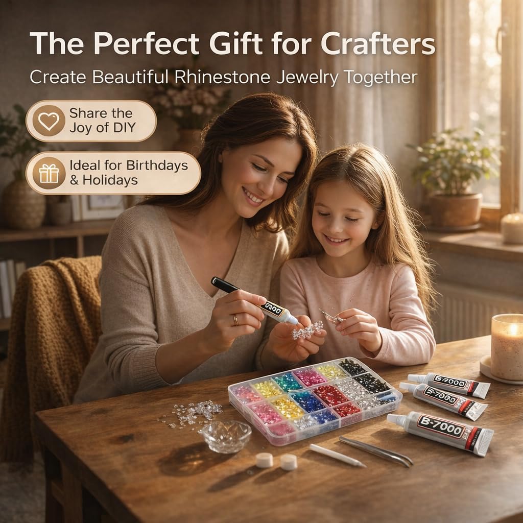 Ichiha rhinestones on clothes and nails ideal for gifts and style.