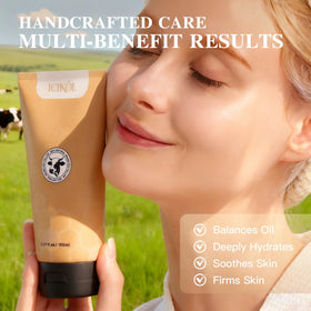 ICIKOL face balm after use reveals smooth, non-greasy finish