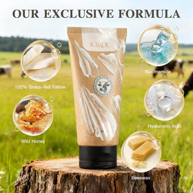 ICIKOL unscented balm label, clean skincare without fragrance