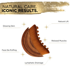 Icon Patch Lymphatic Contour Brush glides over the cheeks for subtle lift