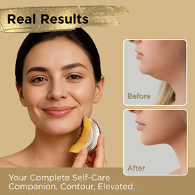 Icon Patch Lymphatic Contour Brush follows the jawline for defined contours