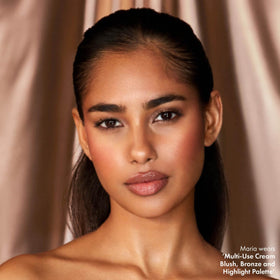 ICONIC LONDON bronzer medium cream swatch for natural depth