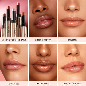 ICONIC LONDON Lip balm swatch – subtle shine and comfortable wear.