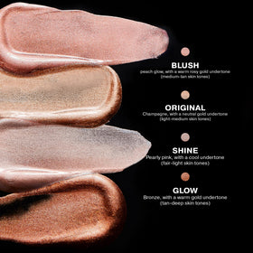 ICONIC LONDON Illuminator collarbones glow with delicate sparkle