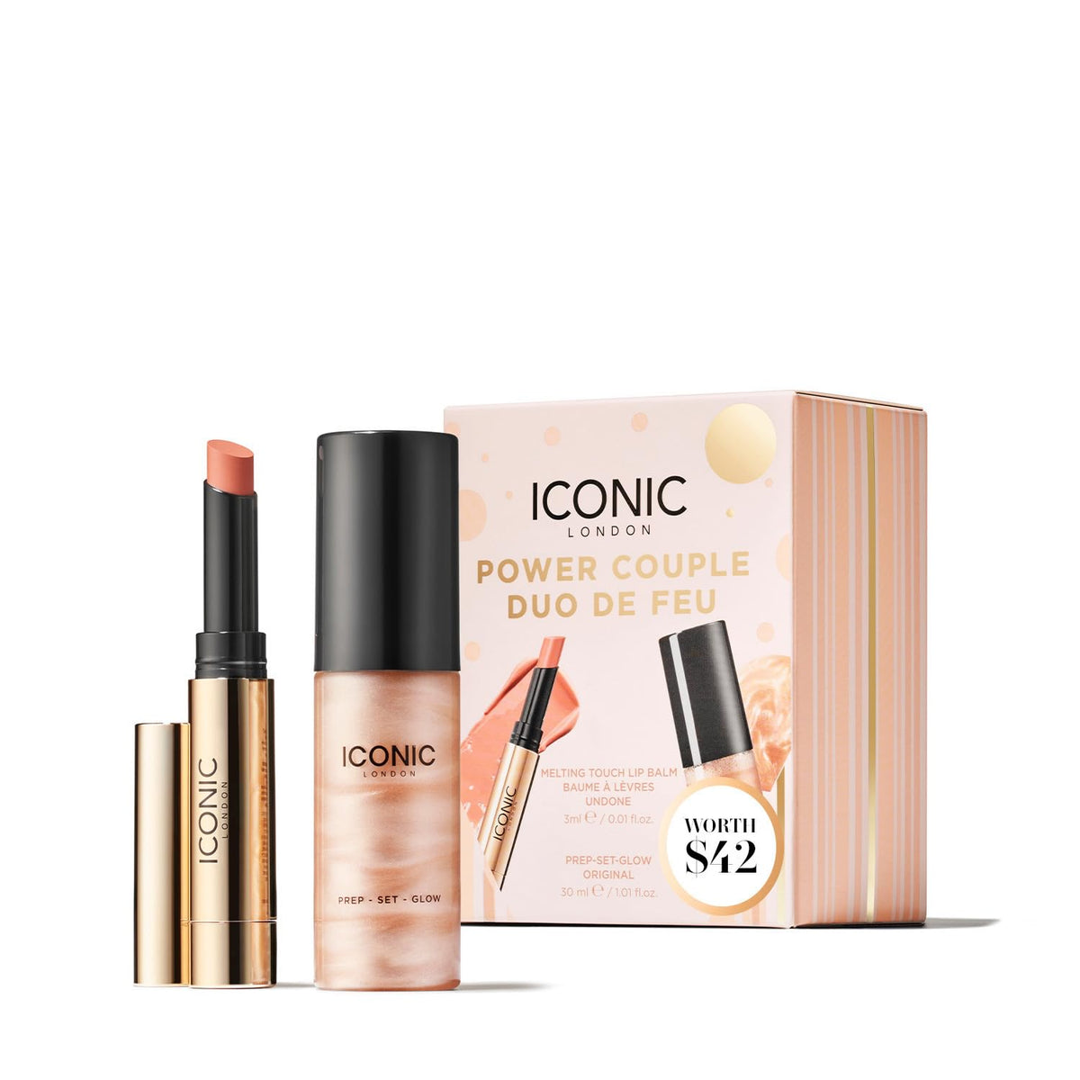 ICONIC LONDON Melting Touch Lip Balm Undone – hydrating lip treatment for on-the-go moisture.
