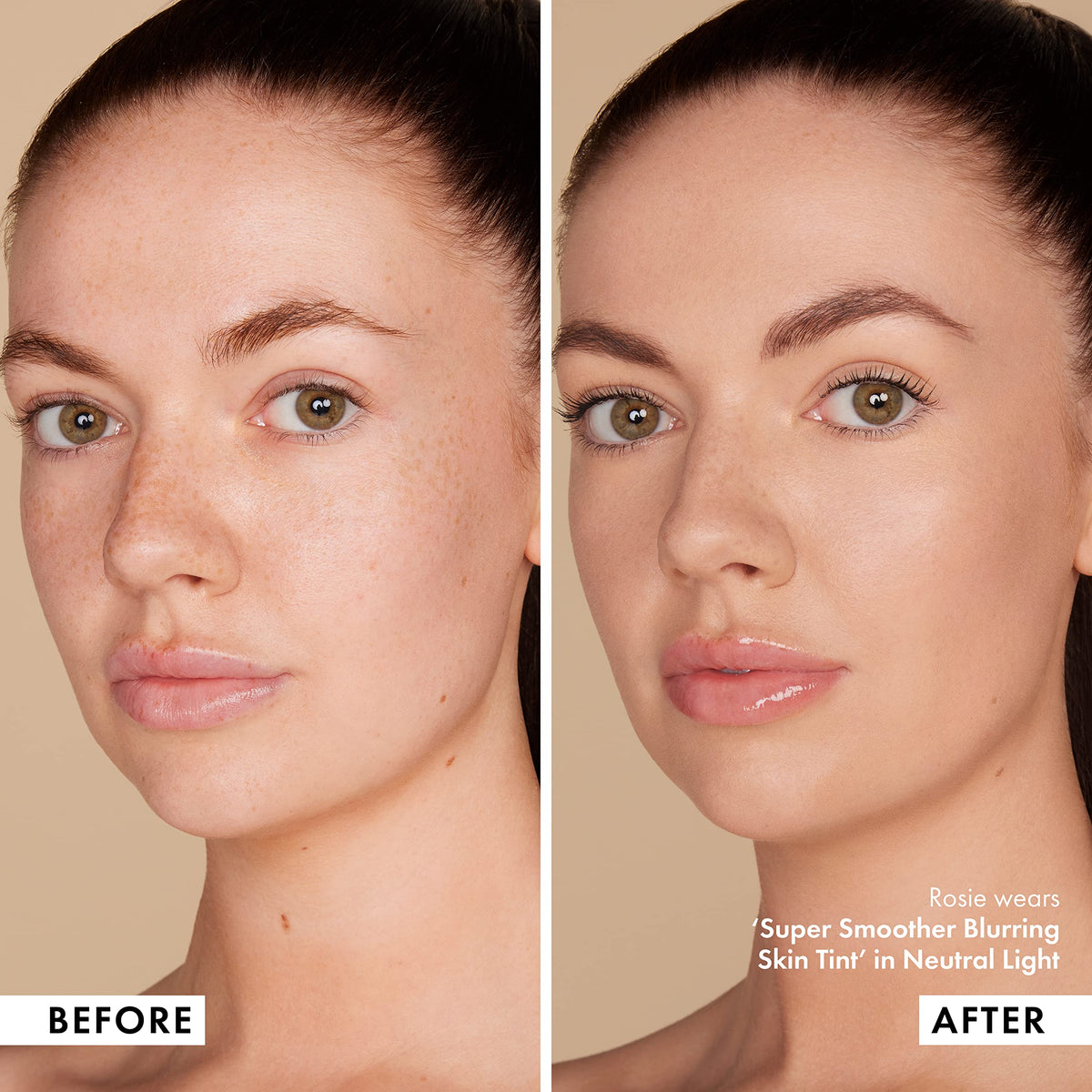 ICONIC LONDON Super Smoother blended skin detail on model