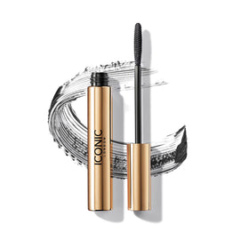 ICONIC LONDON Triple Threat Mascara brush close-up for precise root-to-tip definition
