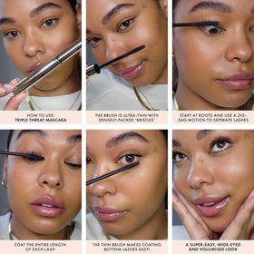 ICONIC LONDON Triple Threat Mascara lift and separation enhances lash curvature