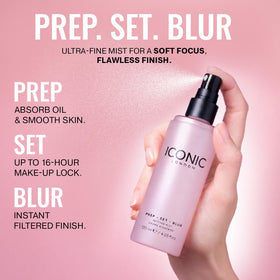 ICONIC LONDON vegan formula label indicates clean, cruelty-free makeup support