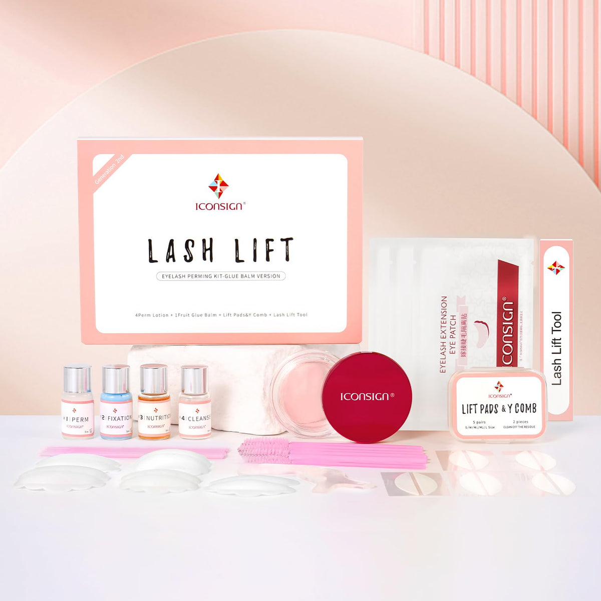 IconSIGN lash pads and eye masks ensure comfortable, clean application.