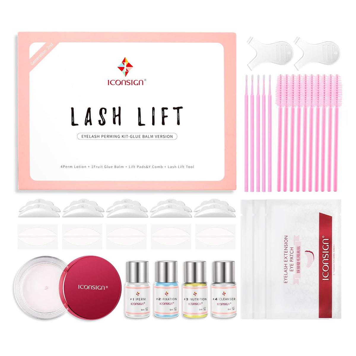 IconSIGN Lash Lift Kit packaging shows a professional at-home solution for salon-grade results.