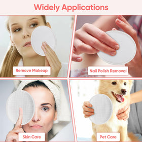 ICOTLE Large Oval Cotton Pads sealed edges prevent tearing and shedding