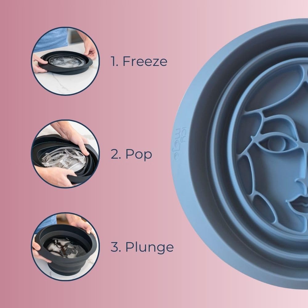 Icy-Mojo bowl with built-in ice tray for effortless cooling.