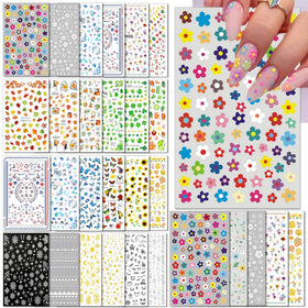 IDDFEVE all-holiday nail stickers for quick, at-home nail art with 30 sheets