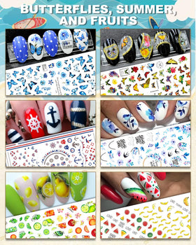 IDDFEVE butterfly nail stickers provide vibrant accents for quick seasonal manicures