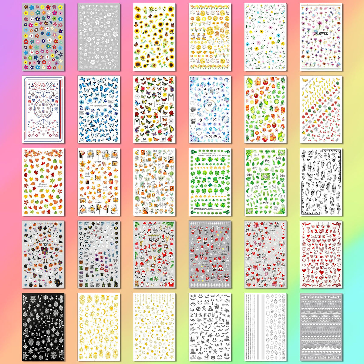 IDDFEVE halloween nail stickers offer bold motifs for spooky party nails