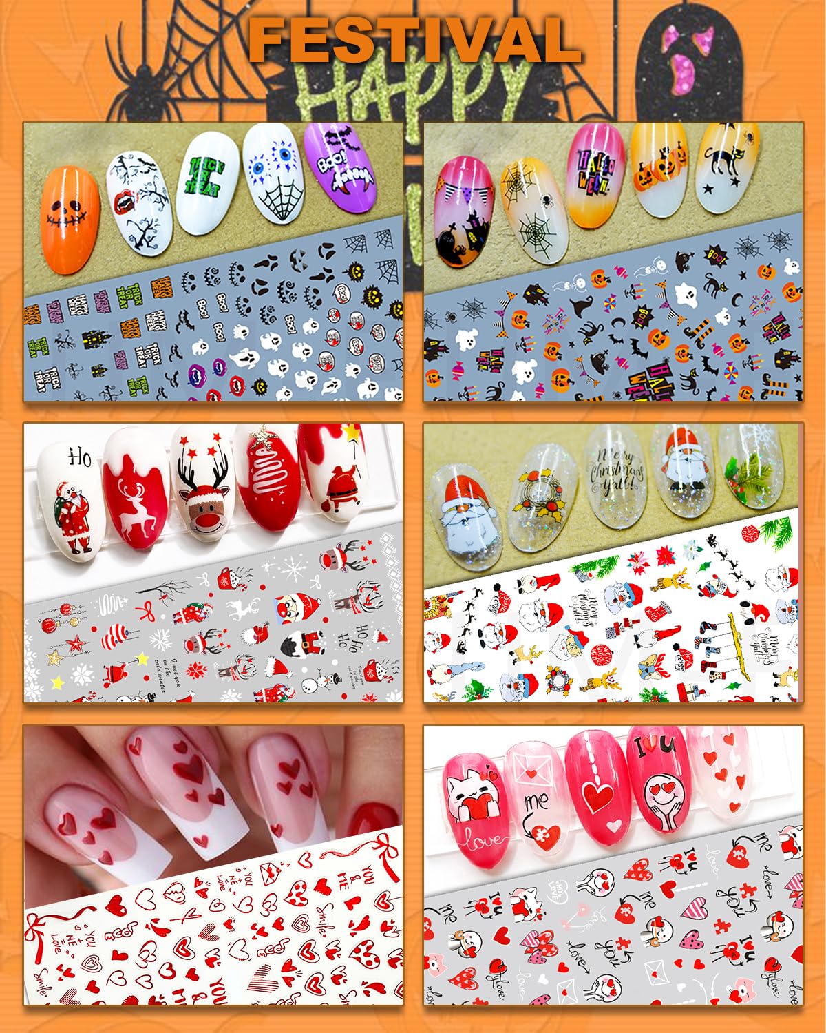 IDDFEVE valentines-day nail stickers for easy, stylish decor