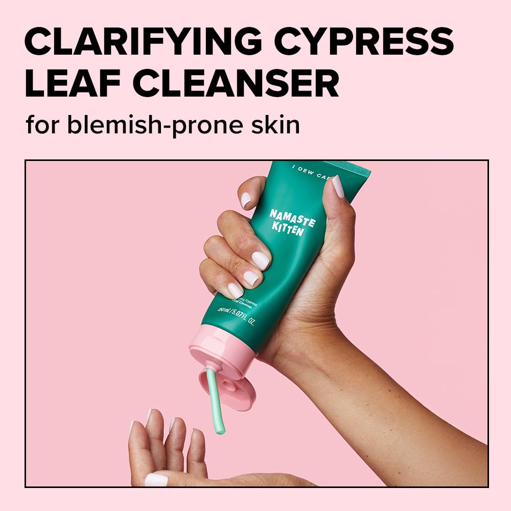 Creamy foamy lather from Namaste Kitten cleanser for a hydrating cleanse.