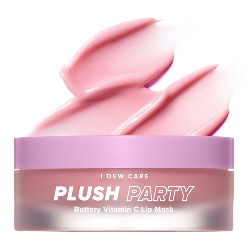 I DEW CARE Plush Party overnight lip mask jar for nourished lips by morning