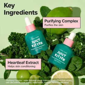 I DEW CARE Juicy Kitten skin after use shows refreshed, radiant look.
