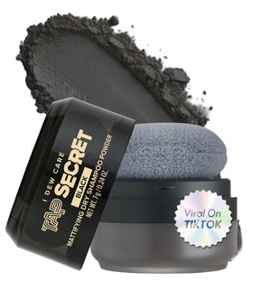 I DEW CARE Tap Secret Biotin Dry Shampoo front view in brunette shade, refreshing oily roots