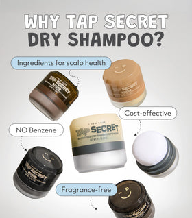 I DEW CARE Tap Secret Biotin Dry Shampoo with Korean Ginseng supports a healthier-feeling scalp