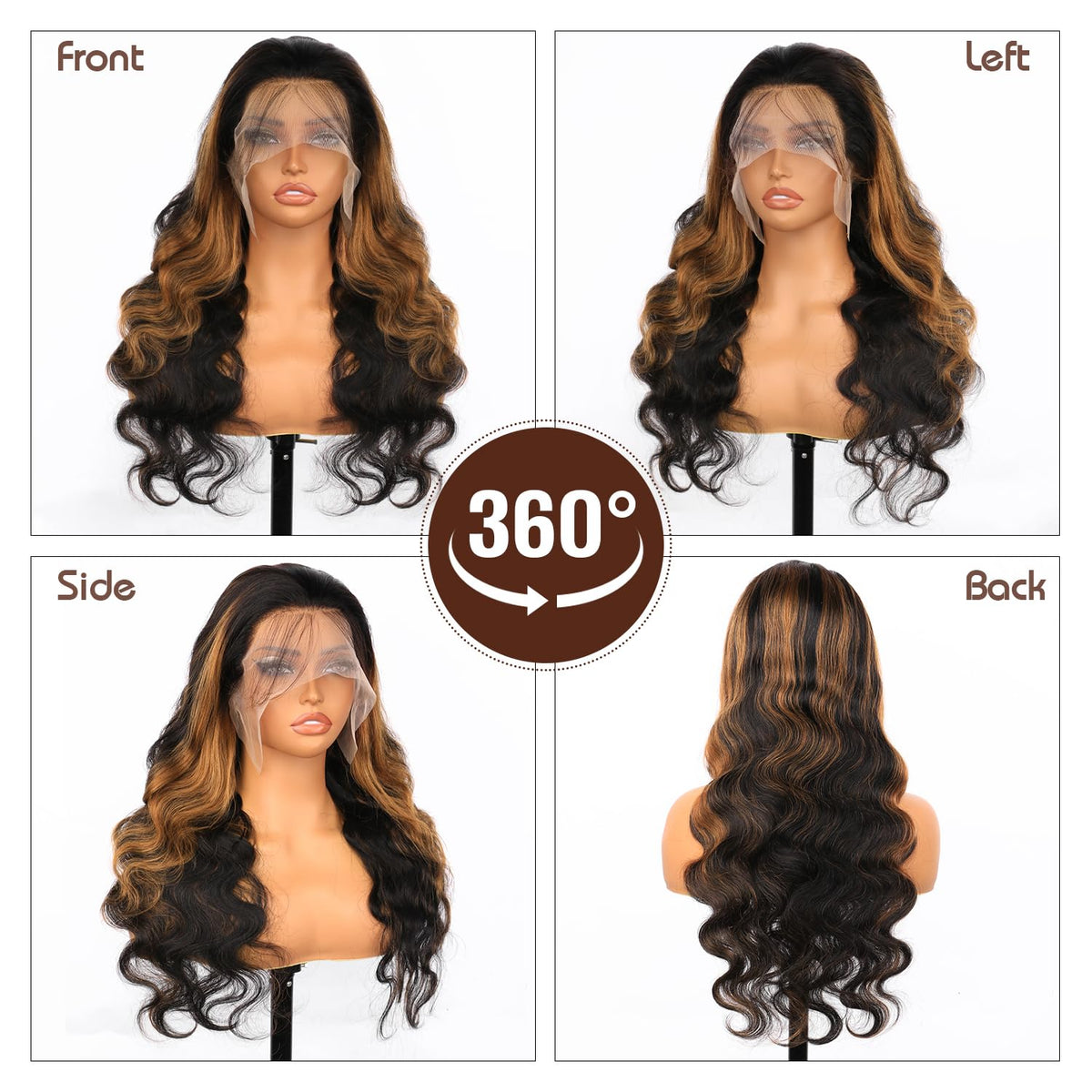 IDHERE Glueless Cap Wig with adjustable strap for secure, comfortable fit.