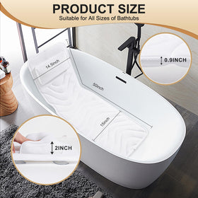 Idle Hippo bath pillow includes a built-in hanging hook for easy storage.