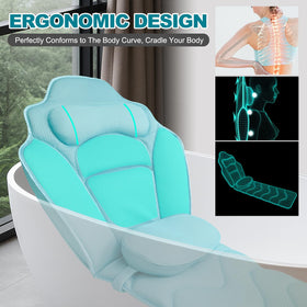 Idle Hippo ergonomic 4D mesh pillow cradles shoulders and back for long soaks.