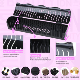 IDN BEAUTY Hair Extension Holder Stand mounted with suction, stable for drying and dyeing.