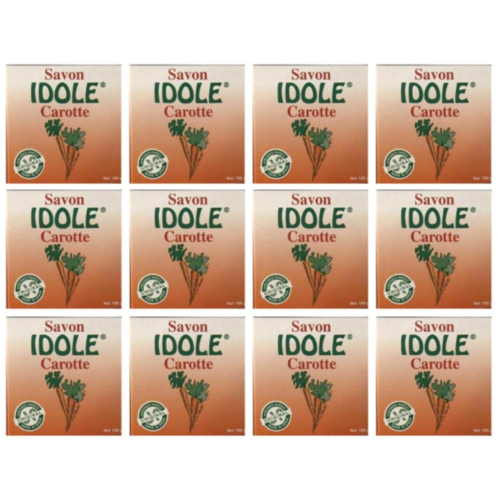 Idole Carrot Soap bar with carrot oil for gentle cleansing and smooth skin.