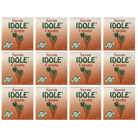 Idole Carrot Soap bar with carrot oil for gentle cleansing and smooth skin.