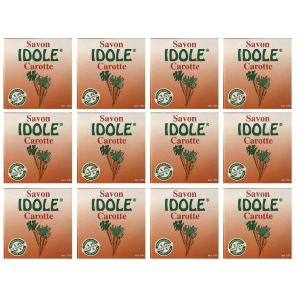 Idole Carrot Soap bar with carrot oil for gentle cleansing and smooth skin.
