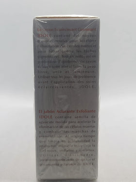 Usage shot shows Idole soap lather for cleansing the skin gently.