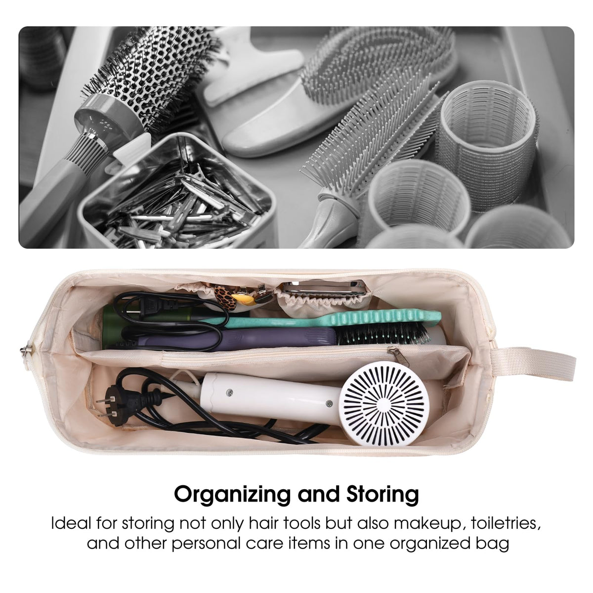 idoltimes travel bag quilted fabric adds soft protection for delicate tools