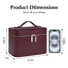 idoltimes makeup case featuring removable divider for easy organization and cleanup