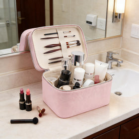idoltimes travel-friendly leather case with convenient top handle