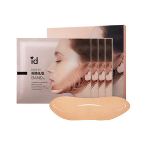 ID PLACOSMETICS Face Fit Minus Band V3 hydrogel jawline mask defines the V-line with hydration.