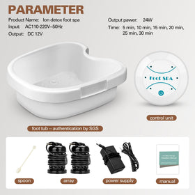 Idudbid ionic foot bath detox machine with compact easy-clean design