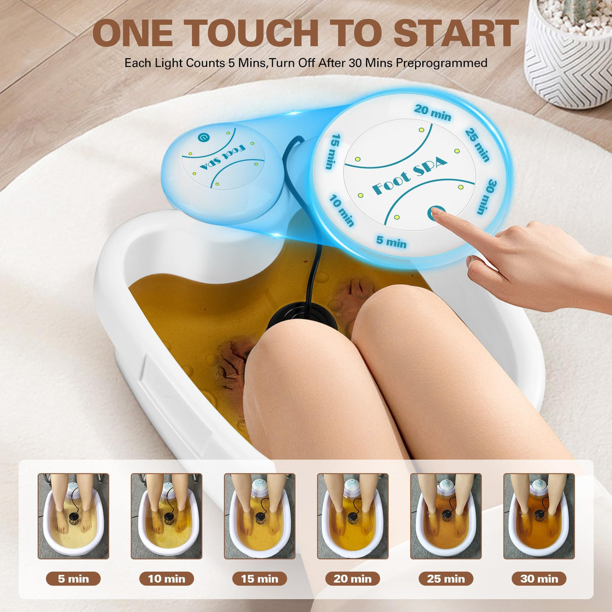 Idudbid ionic foot bath detox machine with easy one-button operation