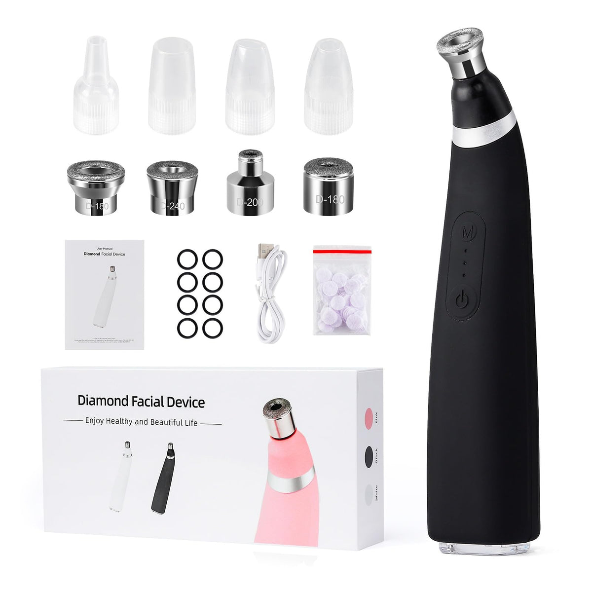 IeBilif Diamond Microdermabrasion Machine cordless portable for home use.