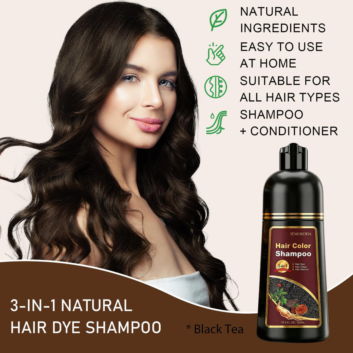 iemokoda gray hair coverage in minutes for all hair types