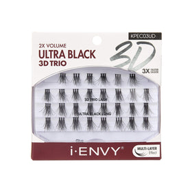 Close-up of tapered-end iENVY lashes showing precision for natural blend.