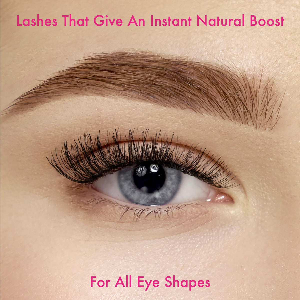 iENVY Demi Wispies placed on the eye for natural definition.