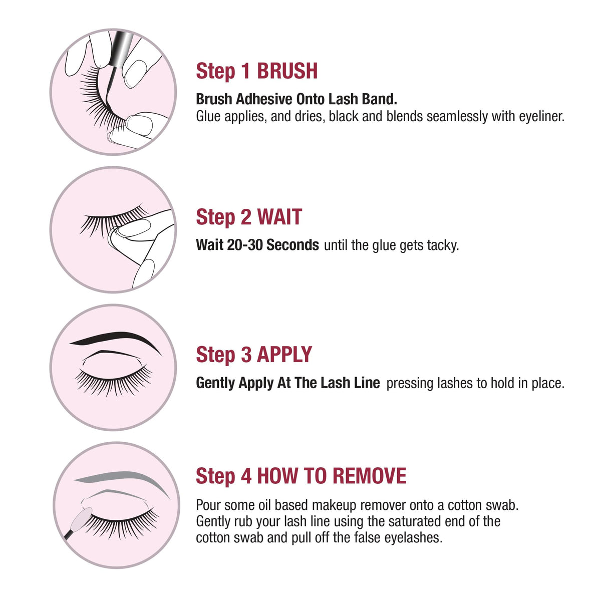 iENVY invisible bond clear close-up showing natural lash compatibility