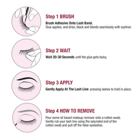 iENVY invisible bond clear close-up showing natural lash compatibility