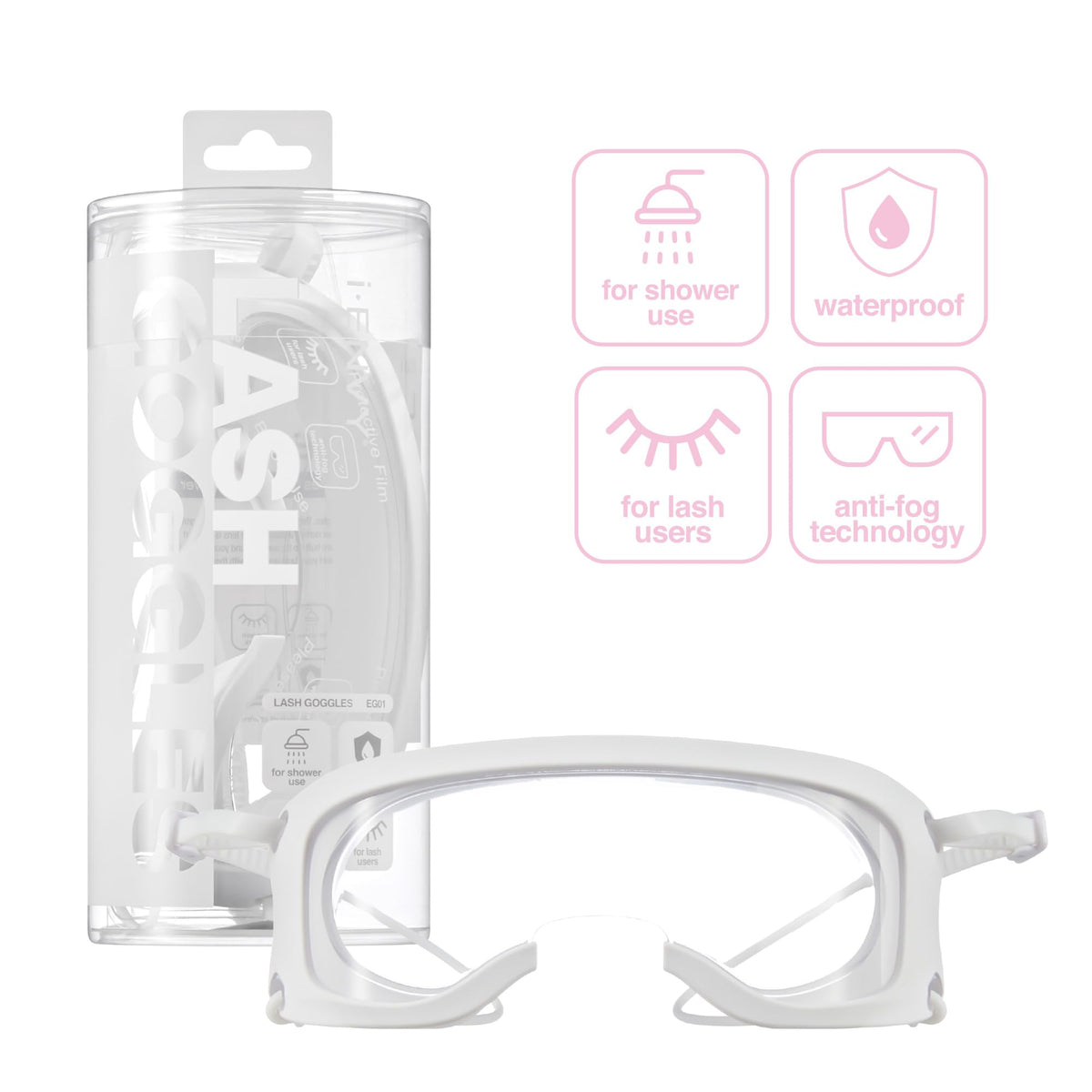 iENVY Lash Guard side view showing ergonomic straps for steady use