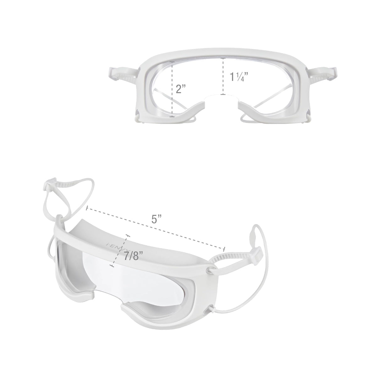 iENVY Lash Guard worn during shower demonstrating secure fit and anti-fog visibility
