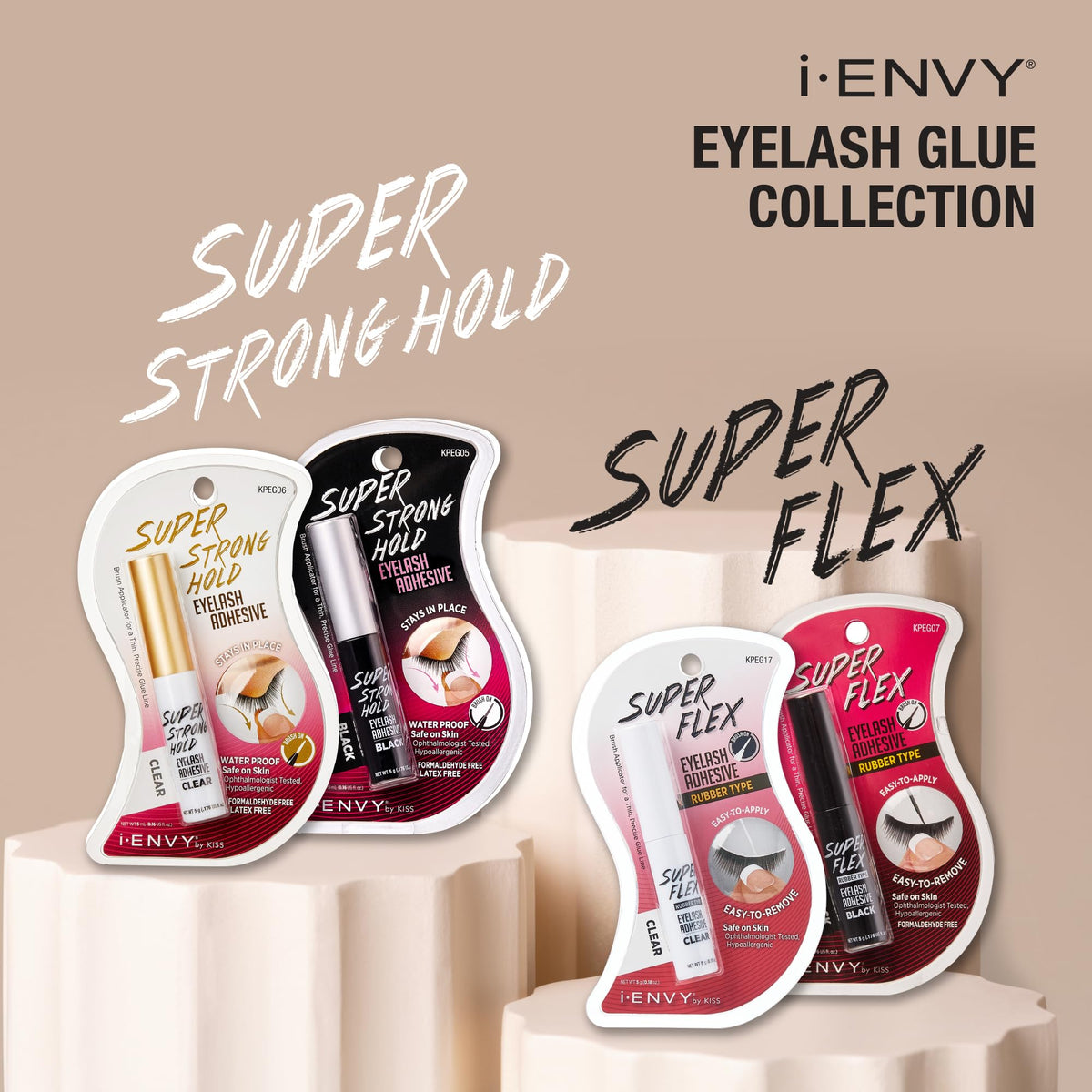 iENVY quick-dry clear-drying adhesive in action for seamless look