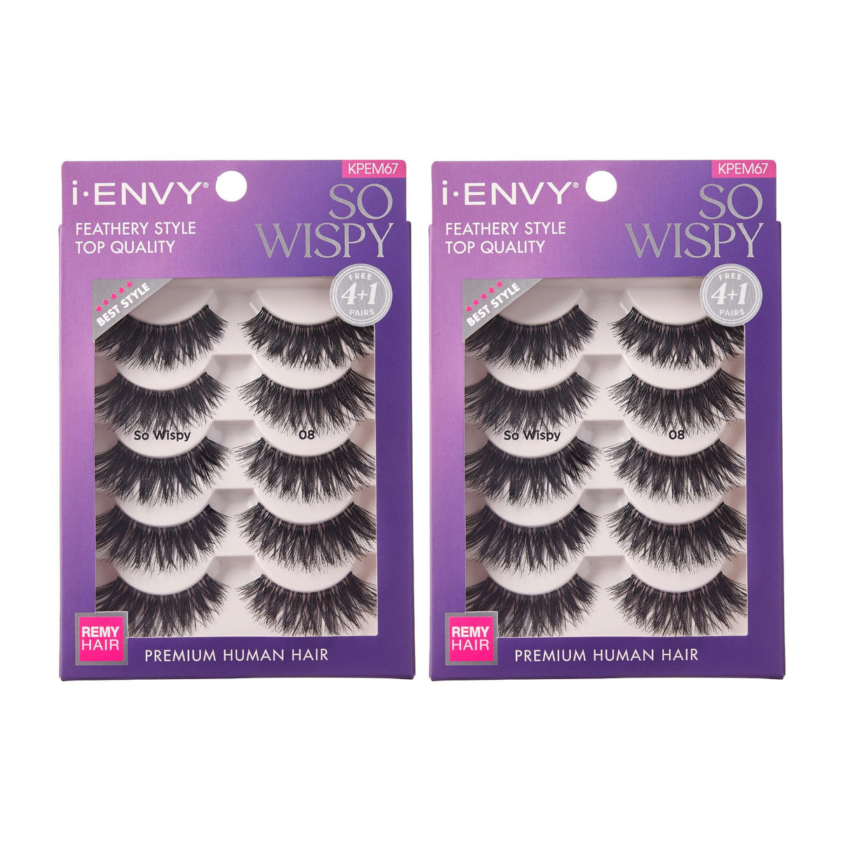 iENVY So Wispy lashes pack 1: soft, natural volume for daily wear.
